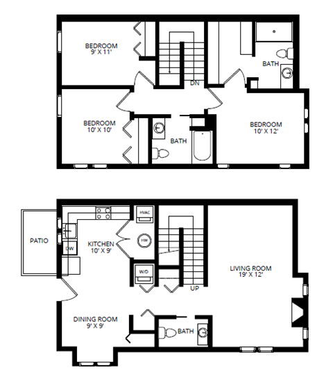 Floor plan for studio, 1464 sqft